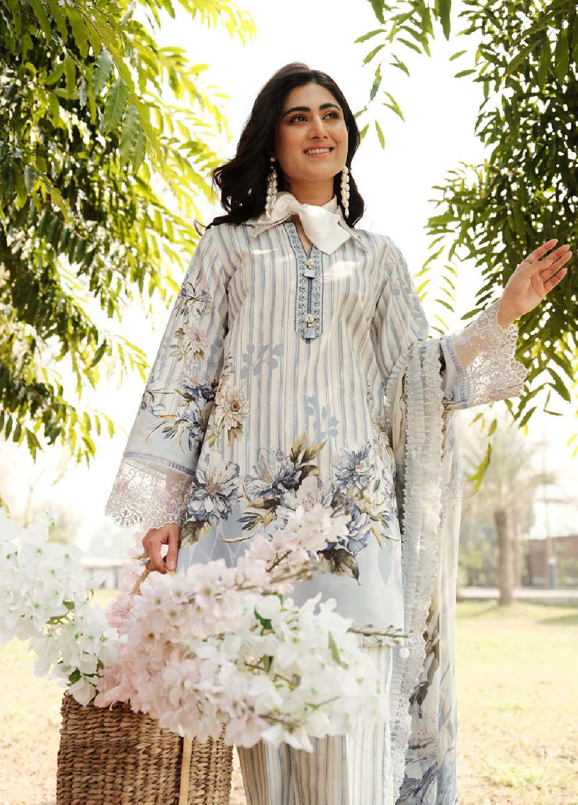 Zarqash Embroidered Luxe Lawn 3 Piece Unstitched Suit ZQ24LL 15 Zarqash Embroidered Luxe Lawn 3 Piece Unstitched Suit ZQ24LL 15