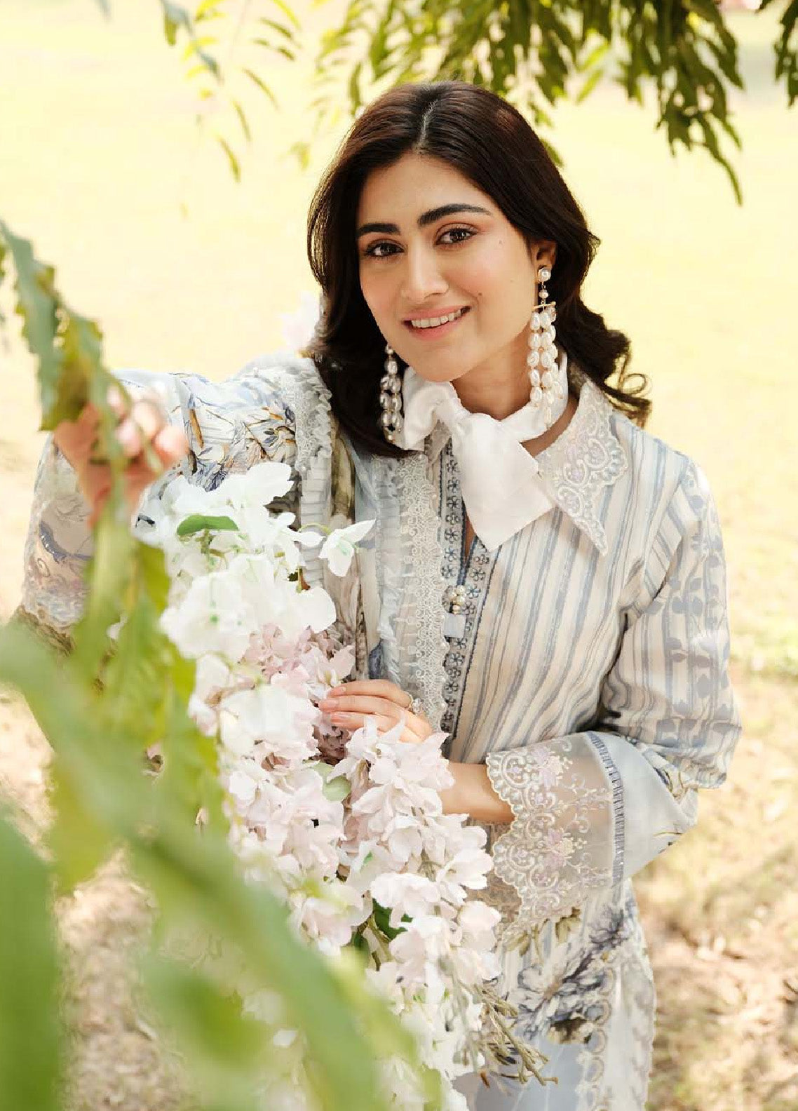 Zarqash Embroidered Luxe Lawn 3 Piece Unstitched Suit ZQ24LL 15 Zarqash Embroidered Luxe Lawn 3 Piece Unstitched Suit ZQ24LL 15