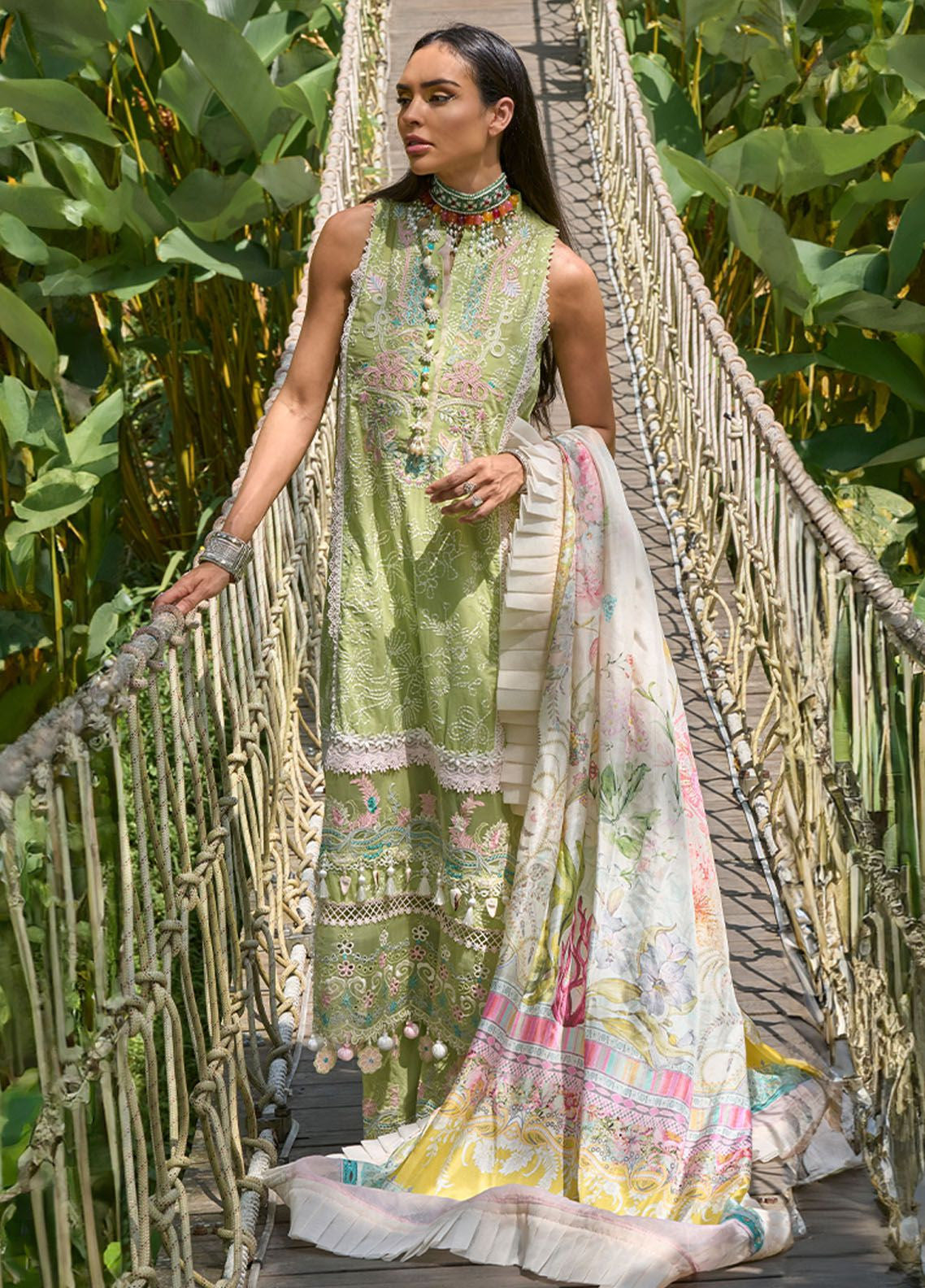 Zoha By Ansab Jahangir Luxury Embroidered Lawn 3 Piece Unstitched Suit AJ24ZLL-02 Lotus Pod Zoha By Ansab Jahangir Luxury Embroidered Lawn 3 Piece Unstitched Suit AJ24ZLL-02 Lotus Pod