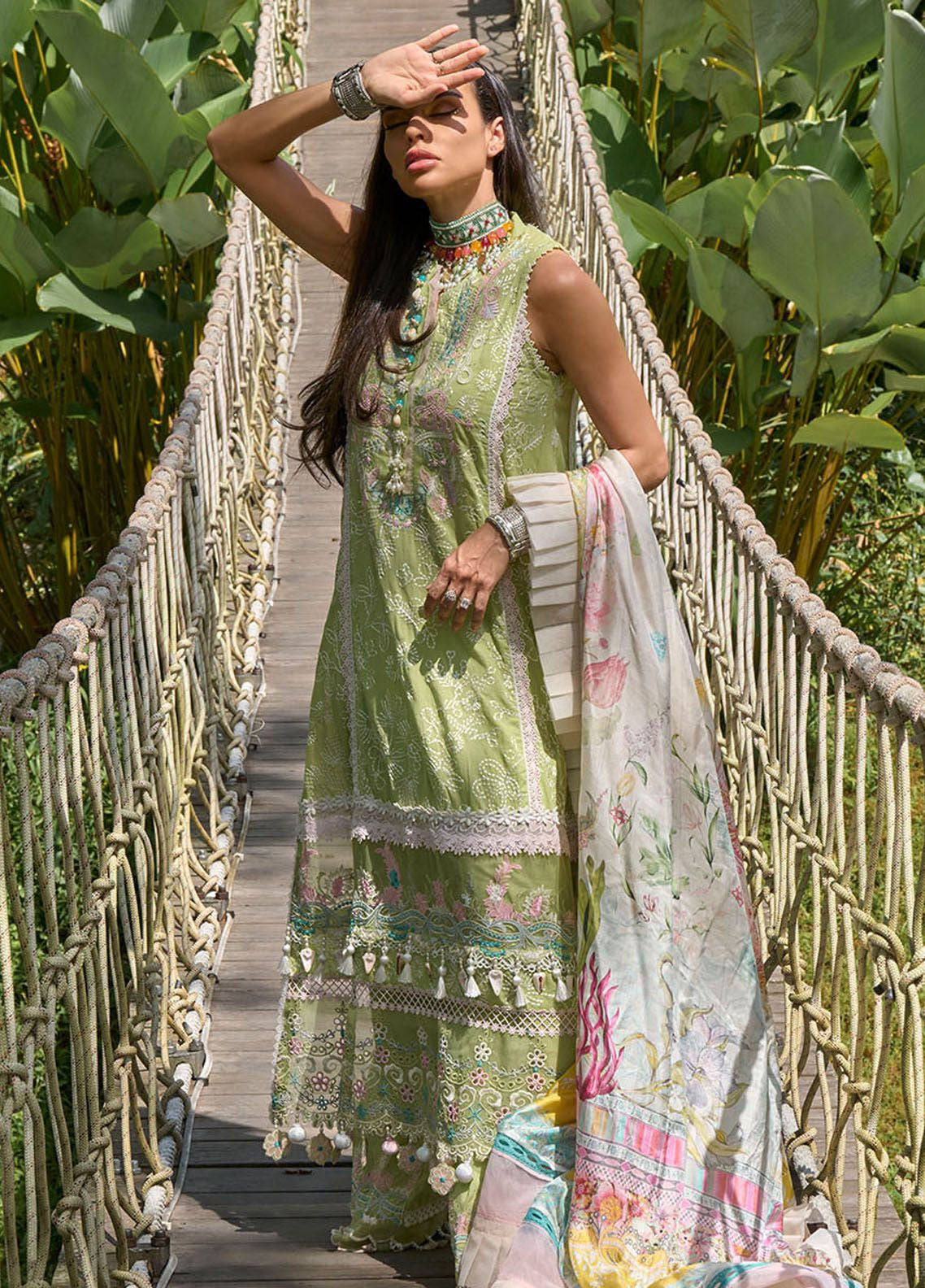 Zoha By Ansab Jahangir Luxury Embroidered Lawn 3 Piece Unstitched Suit AJ24ZLL-02 Lotus Pod Zoha By Ansab Jahangir Luxury Embroidered Lawn 3 Piece Unstitched Suit AJ24ZLL-02 Lotus Pod