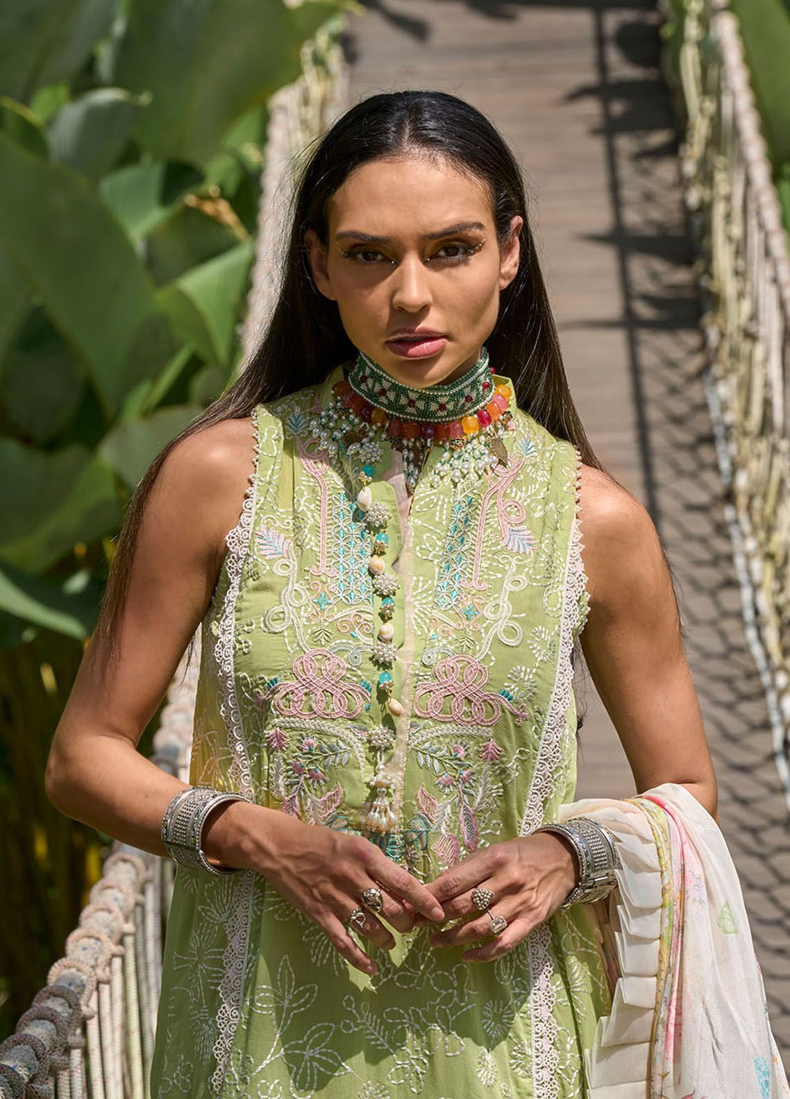 Zoha By Ansab Jahangir Luxury Embroidered Lawn 3 Piece Unstitched Suit AJ24ZLL-02 Lotus Pod Zoha By Ansab Jahangir Luxury Embroidered Lawn 3 Piece Unstitched Suit AJ24ZLL-02 Lotus Pod