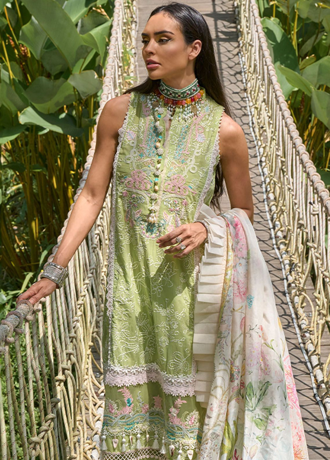 Zoha By Ansab Jahangir Luxury Embroidered Lawn 3 Piece Unstitched Suit AJ24ZLL-02 Lotus Pod Zoha By Ansab Jahangir Luxury Embroidered Lawn 3 Piece Unstitched Suit AJ24ZLL-02 Lotus Pod