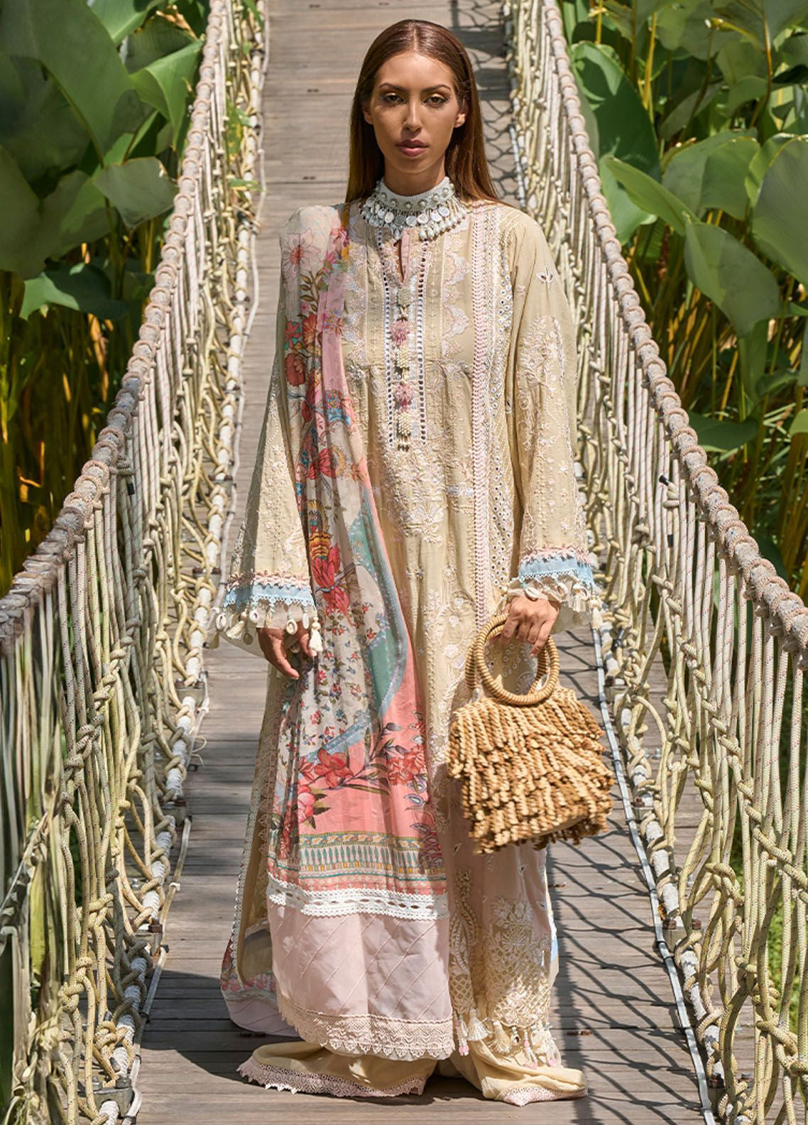 Zoha By Ansab Jahangir Luxury Embroidered Lawn 3 Piece Unstitched Suit AJ24ZLL-03 Adenium Zoha By Ansab Jahangir Luxury Embroidered Lawn 3 Piece Unstitched Suit AJ24ZLL-03 Adenium