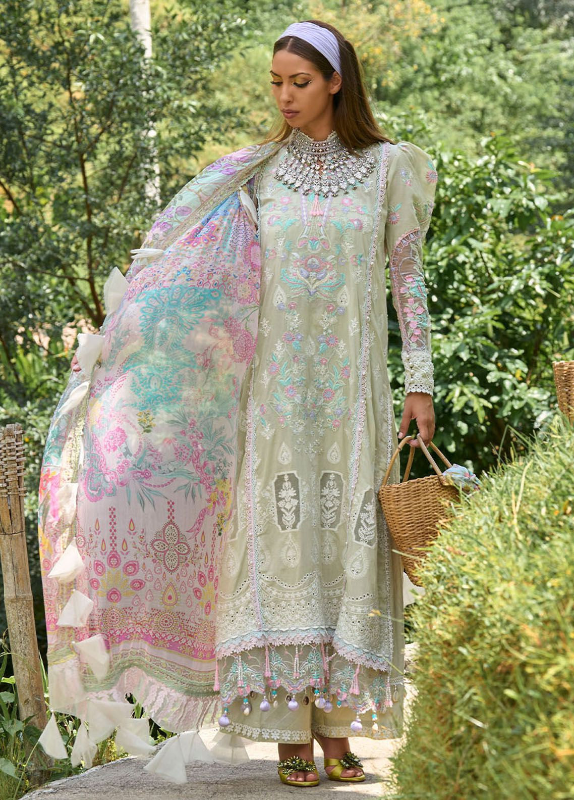 Zoha By Ansab Jahangir Luxury Embroidered Lawn 3 Piece Unstitched Suit AJ24ZLL-04 Anthurium Zoha By Ansab Jahangir Luxury Embroidered Lawn 3 Piece Unstitched Suit AJ24ZLL-04 Anthurium