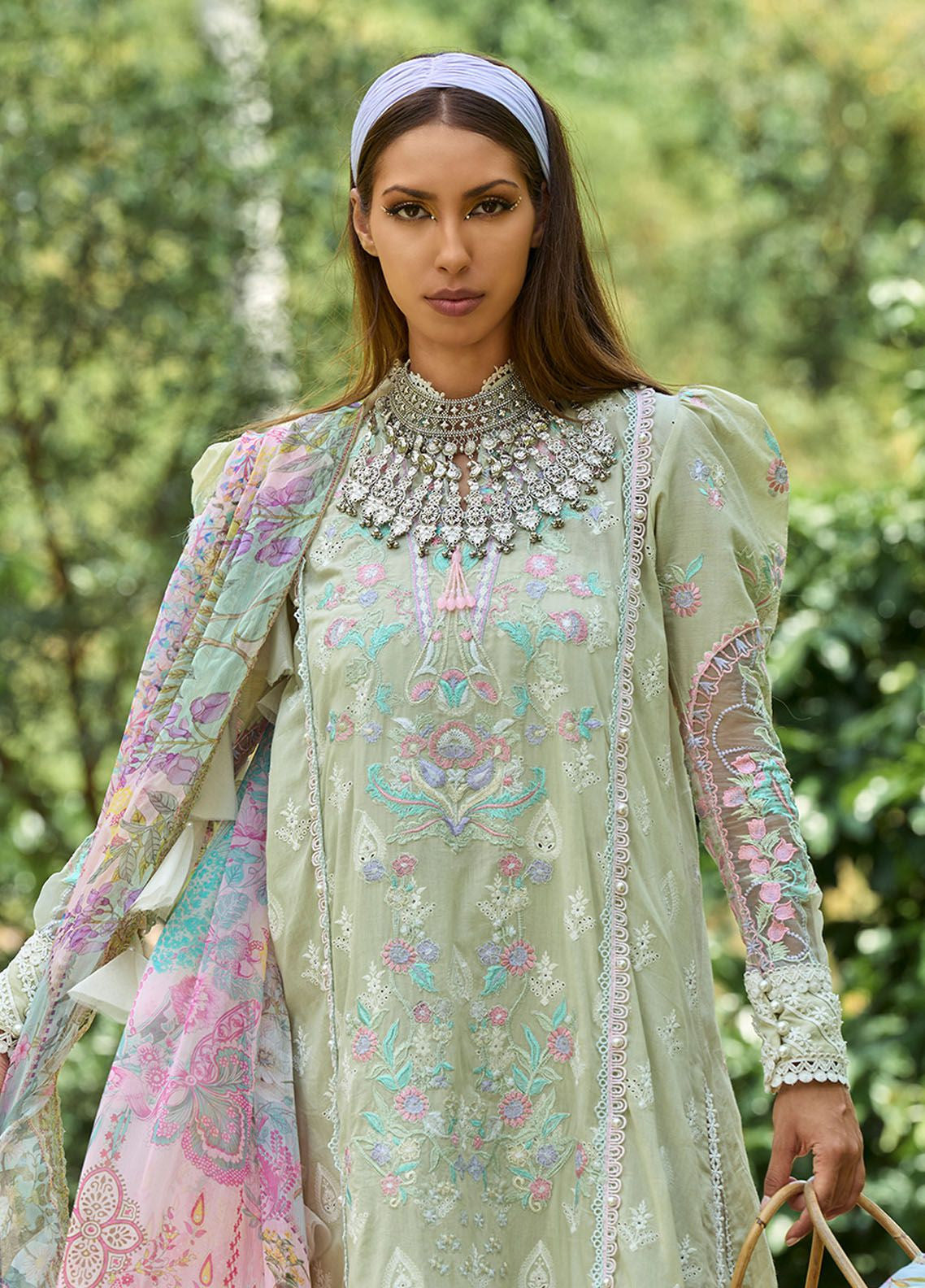 Zoha By Ansab Jahangir Luxury Embroidered Lawn 3 Piece Unstitched Suit AJ24ZLL-04 Anthurium Zoha By Ansab Jahangir Luxury Embroidered Lawn 3 Piece Unstitched Suit AJ24ZLL-04 Anthurium