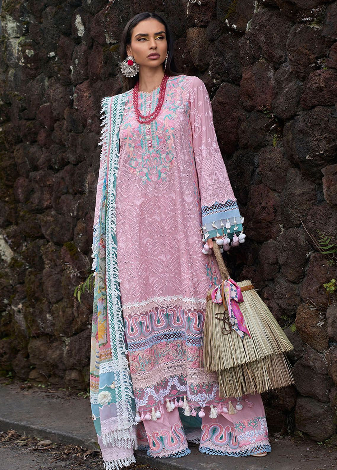 Zoha By Ansab Jahangir Luxury Embroidered Lawn 3 Piece Unstitched Suit AJ24ZLL-05 Peony Zoha By Ansab Jahangir Luxury Embroidered Lawn 3 Piece Unstitched Suit AJ24ZLL-05 Peony