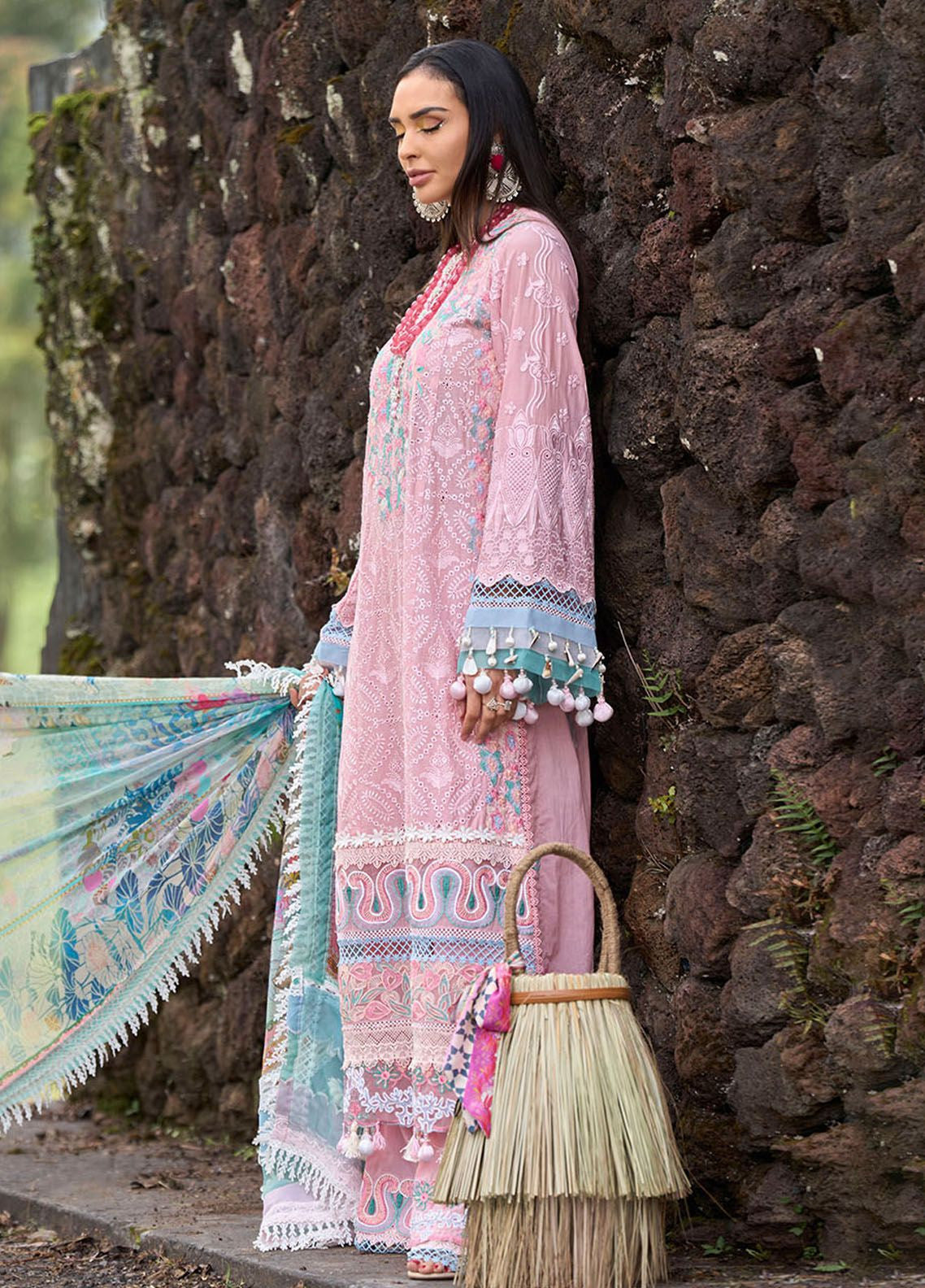 Zoha By Ansab Jahangir Luxury Embroidered Lawn 3 Piece Unstitched Suit AJ24ZLL-05 Peony Zoha By Ansab Jahangir Luxury Embroidered Lawn 3 Piece Unstitched Suit AJ24ZLL-05 Peony