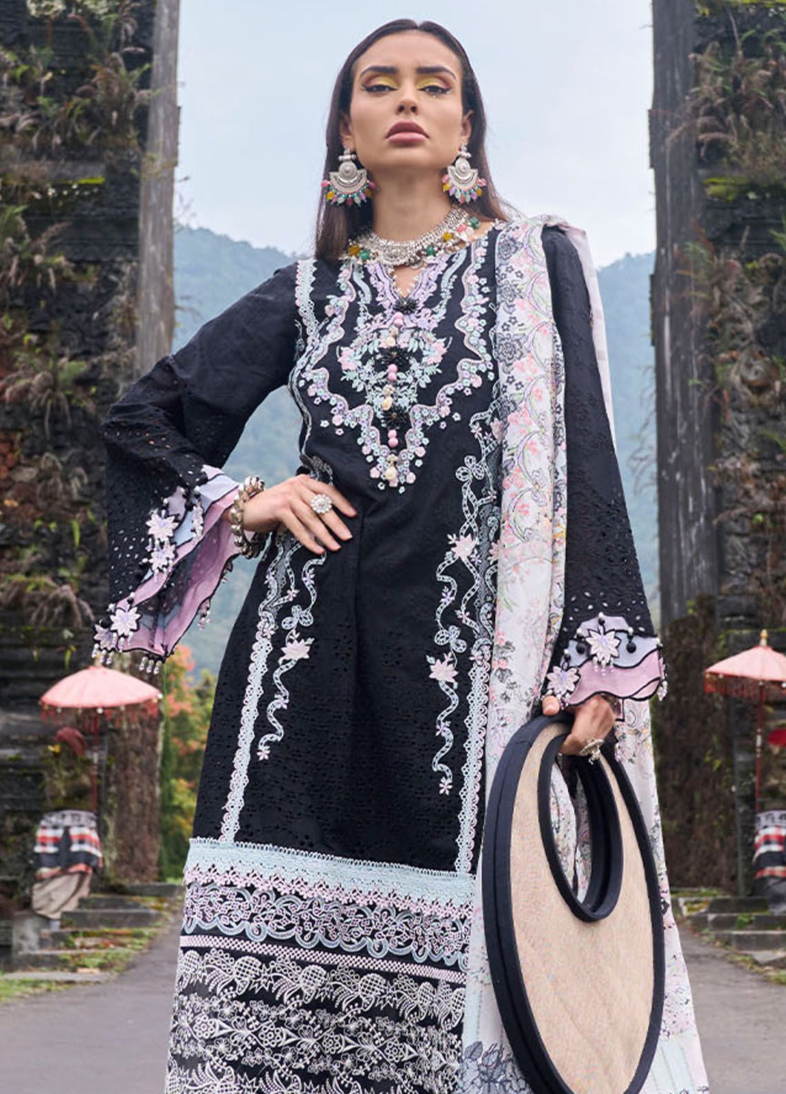 Zoha By Ansab Jahangir Luxury Embroidered Lawn 3 Piece Unstitched Suit AJ24ZLL-07 Gomphrena Zoha By Ansab Jahangir Luxury Embroidered Lawn 3 Piece Unstitched Suit AJ24ZLL-07 Gomphrena