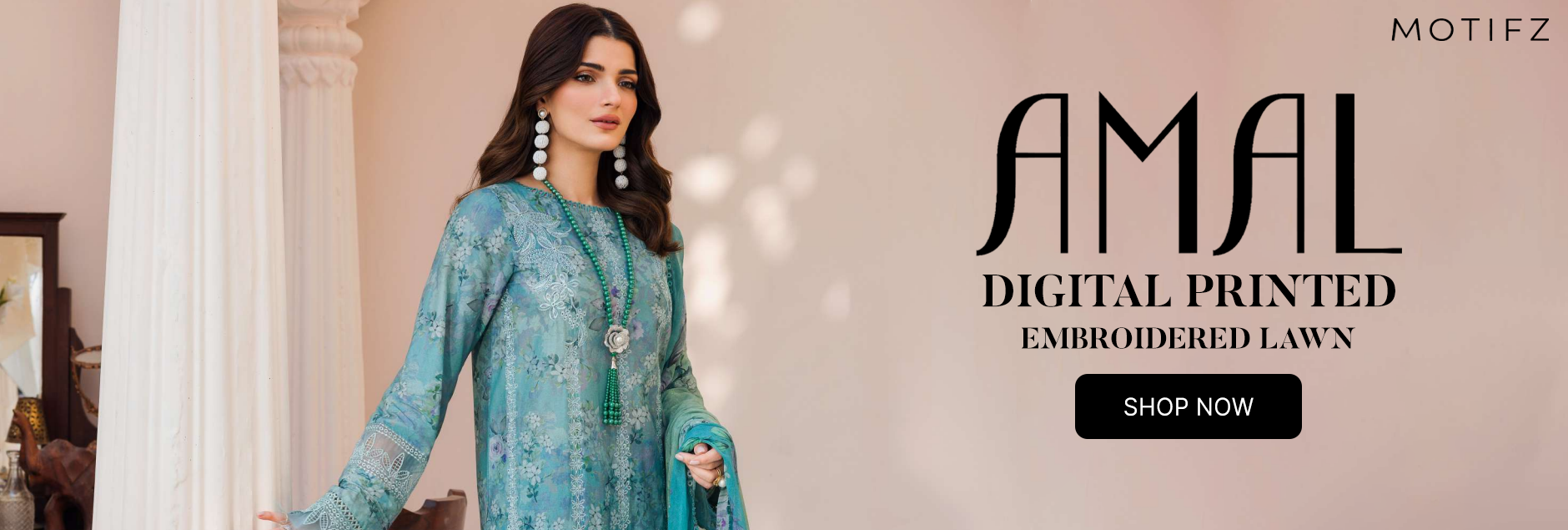 Amal By Motifz Digital Embroidered Lawn Collection 2024