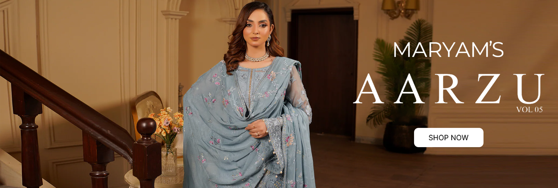 Aarzu By Maryam's Unstitched Collection 2026 Vol-05