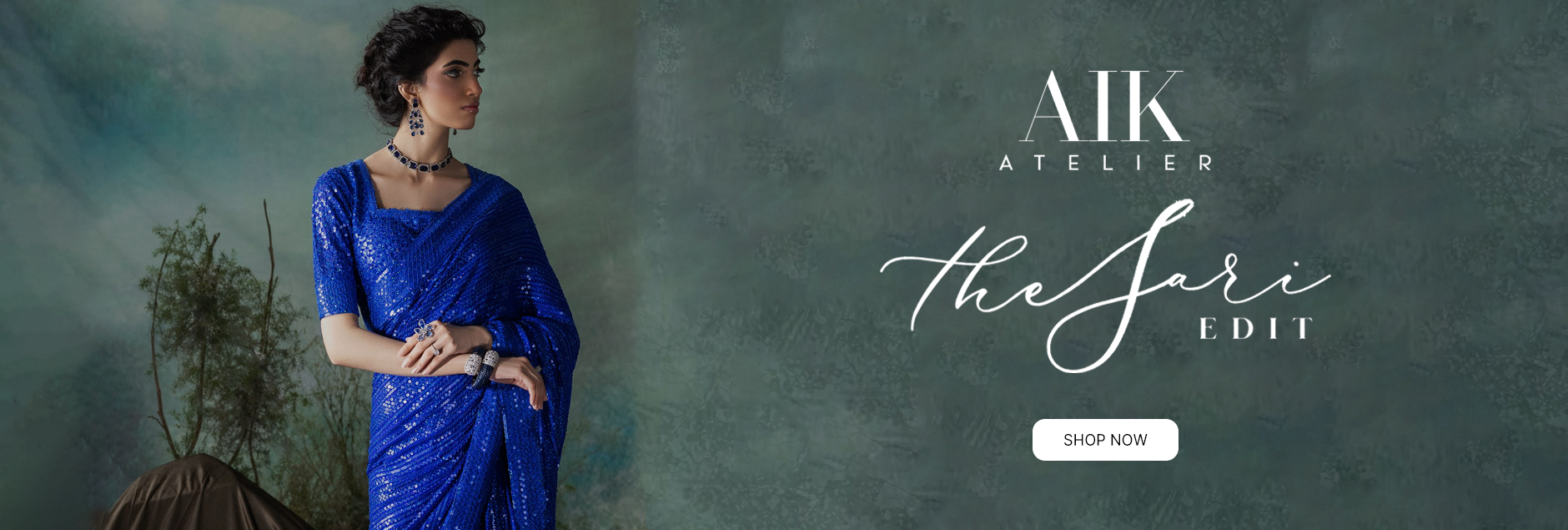 Aik Atelier The Saree Edit Unstitched Collection 2024 Vol-01