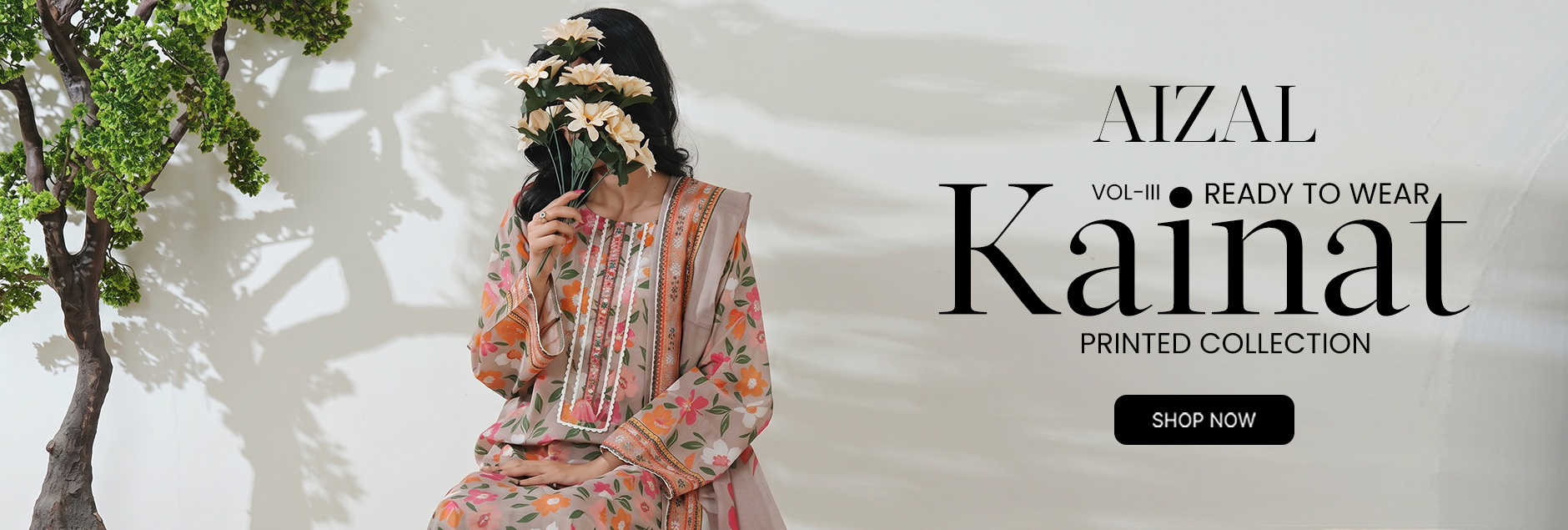 Kainat By Aizal Printed 3Pcs Stitched Collection 2026 Vol-03