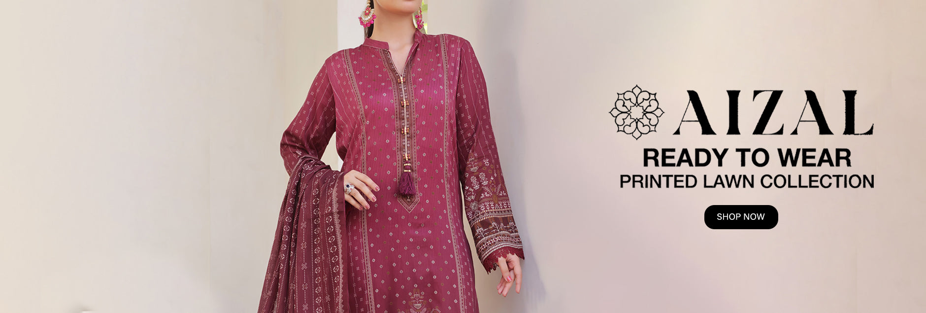 Aizal Printed Lawn 3Pcs Pret Collection 2025