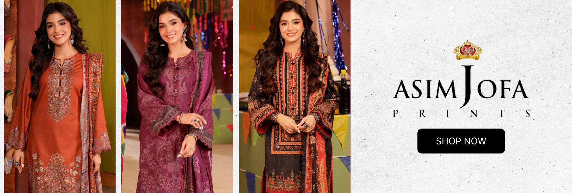 Asim Jofa Prints Limited Edition Unstitched Collection 2024