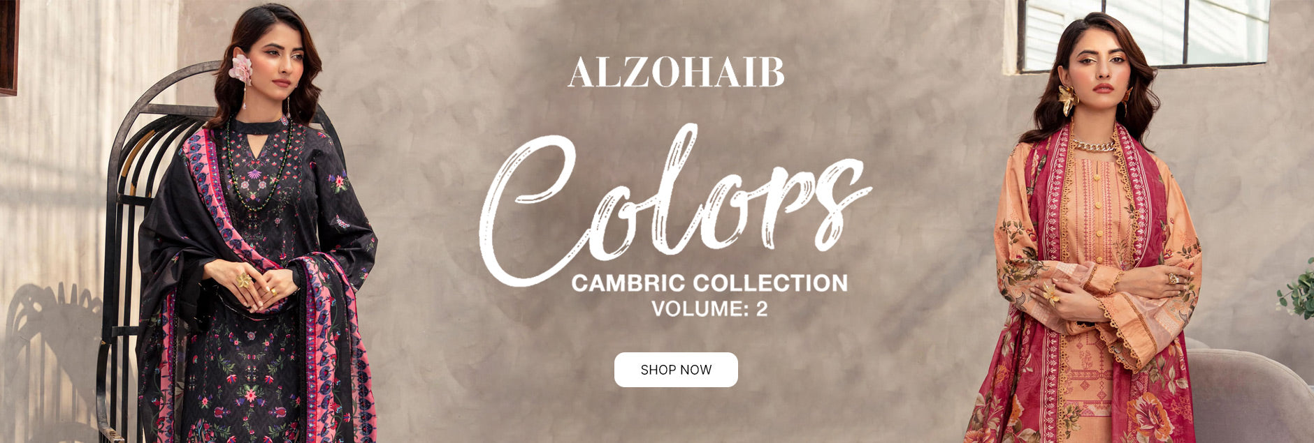 Colors By Alzohaib Digital Printed Cambric Unstitched Collection 2025 Vol-02