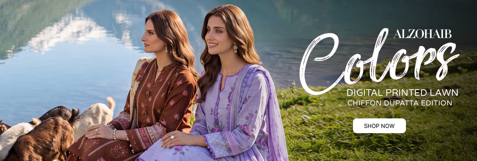 Colors By Alzohaib Digital Printed Lawn Unstitched Collection 2026