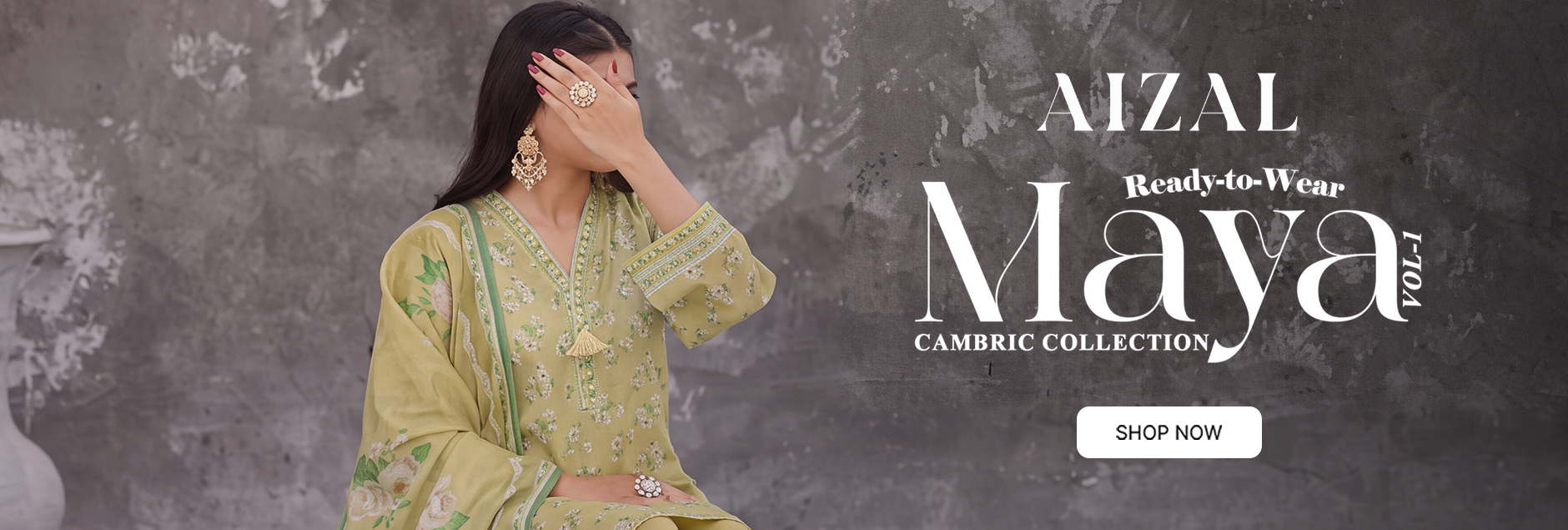 Maya By Aizal Printed Cambric Stitched Collection 2026 Vol-01
