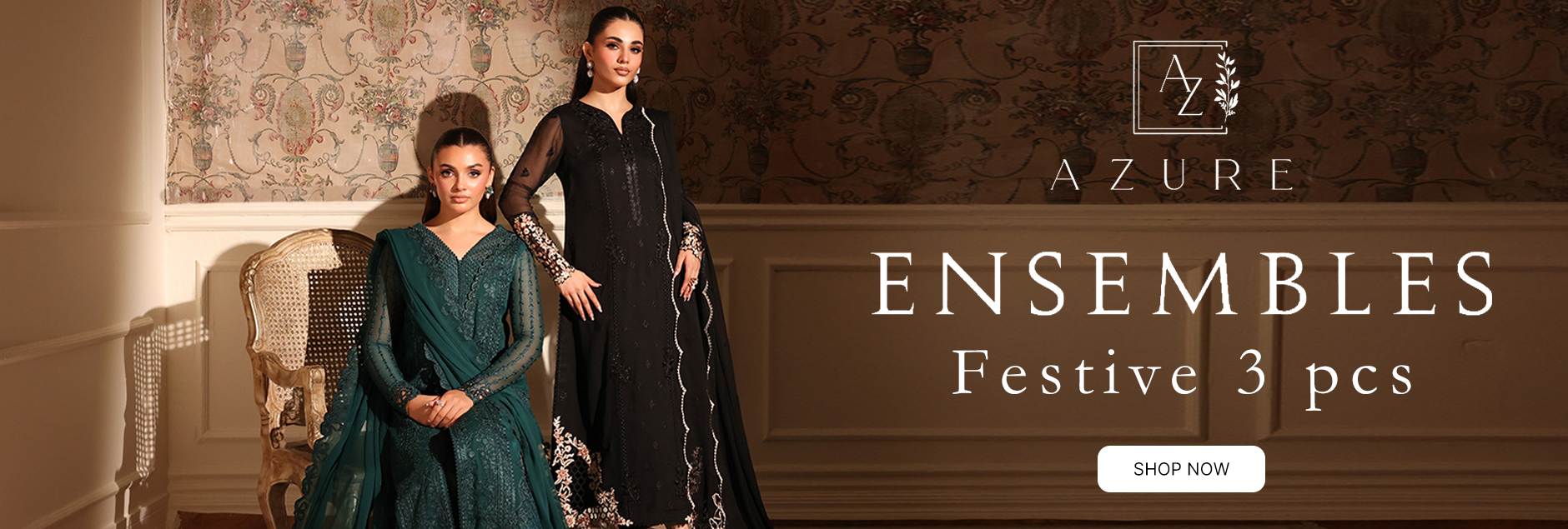 Ensembles By Azure Festive Embroidered Unstitched Collection 2025