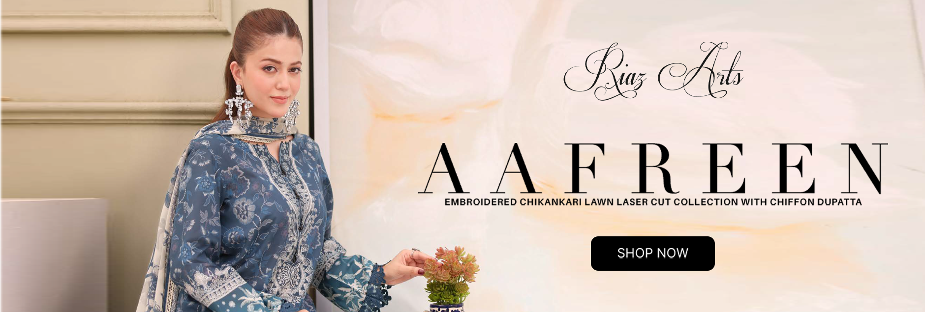 Afreen By Riaz Arts Chikankari Embroidered Lawn Collection 2026