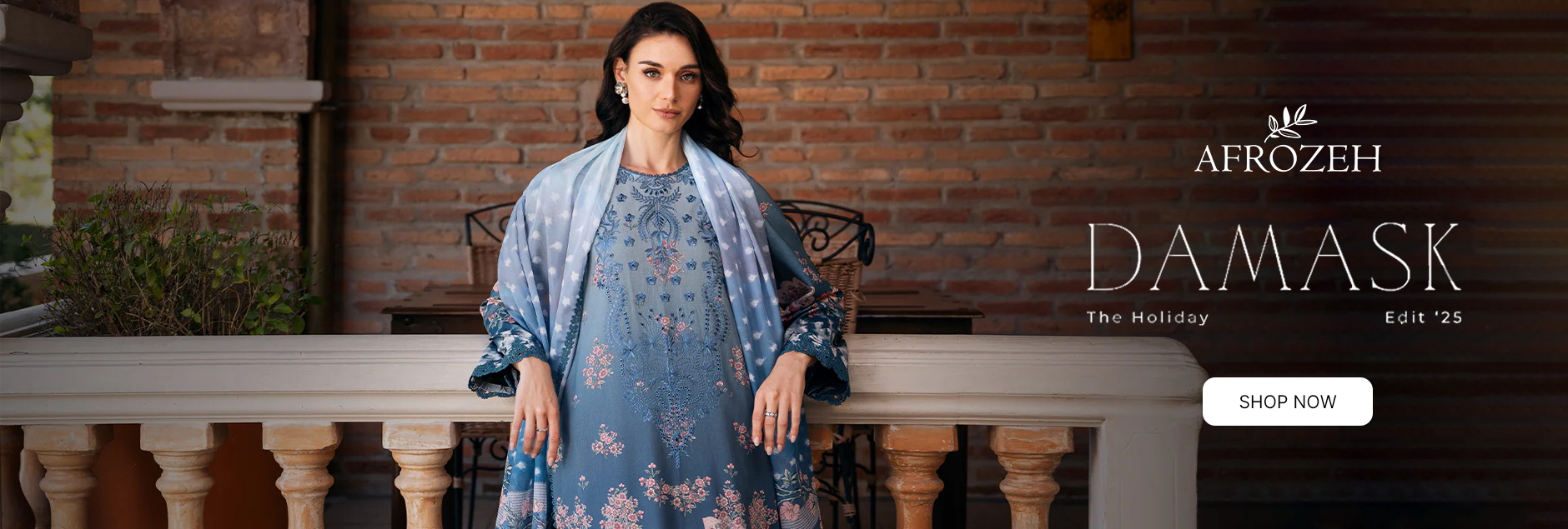 Damask The Holiday By Afrozeh Unstitched Edit 2025