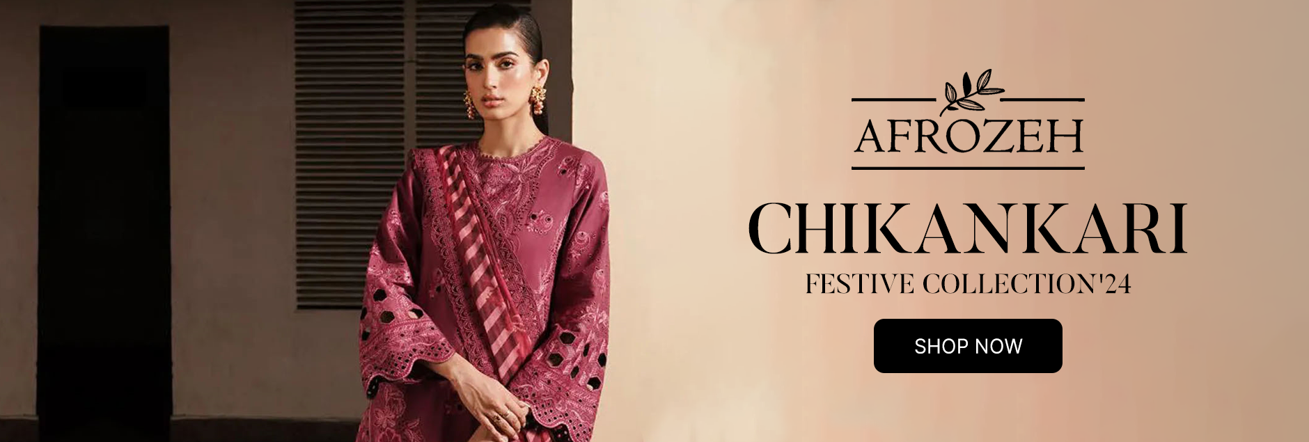 Afrozeh Festive Chikankari Lawn Collection 2024