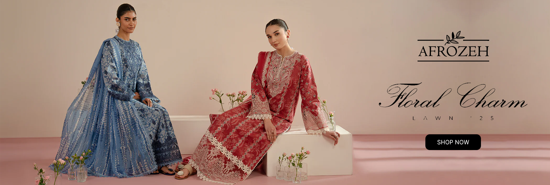 Floral Charm By Afrozeh Lawn Unstitched Collection 2025