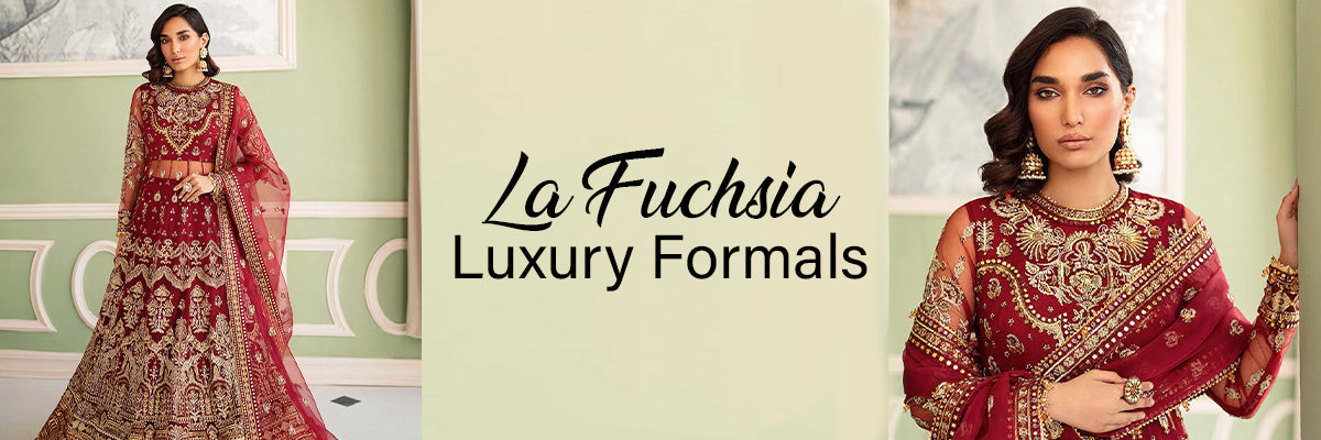 Afrozeh La Fuchsia Luxury Formals Collection 2023
