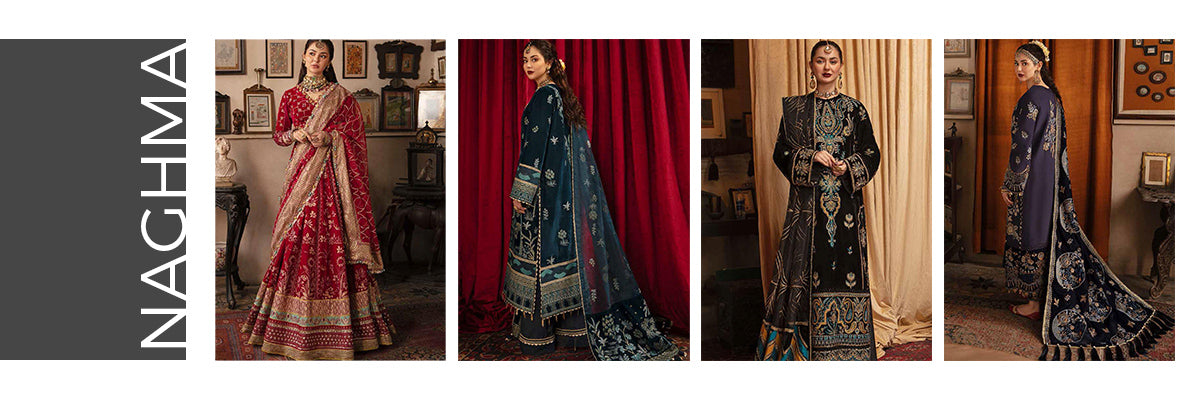 Naghma By Afrozeh Luxury Embroidered Velvet Collection 2021