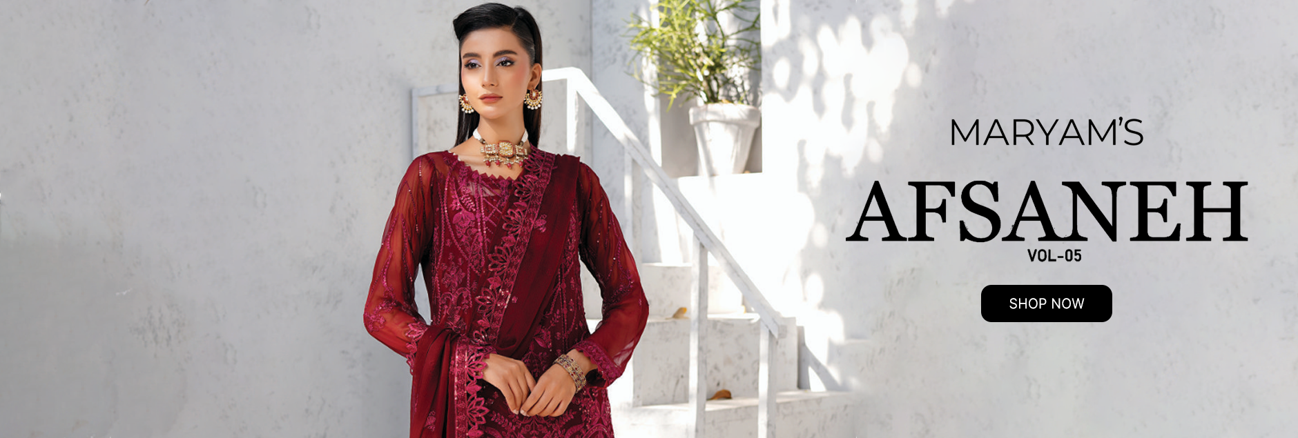 Afsaneh By Maryam's Luxury Chiffon Unstitched Collection 2025 Vol-05