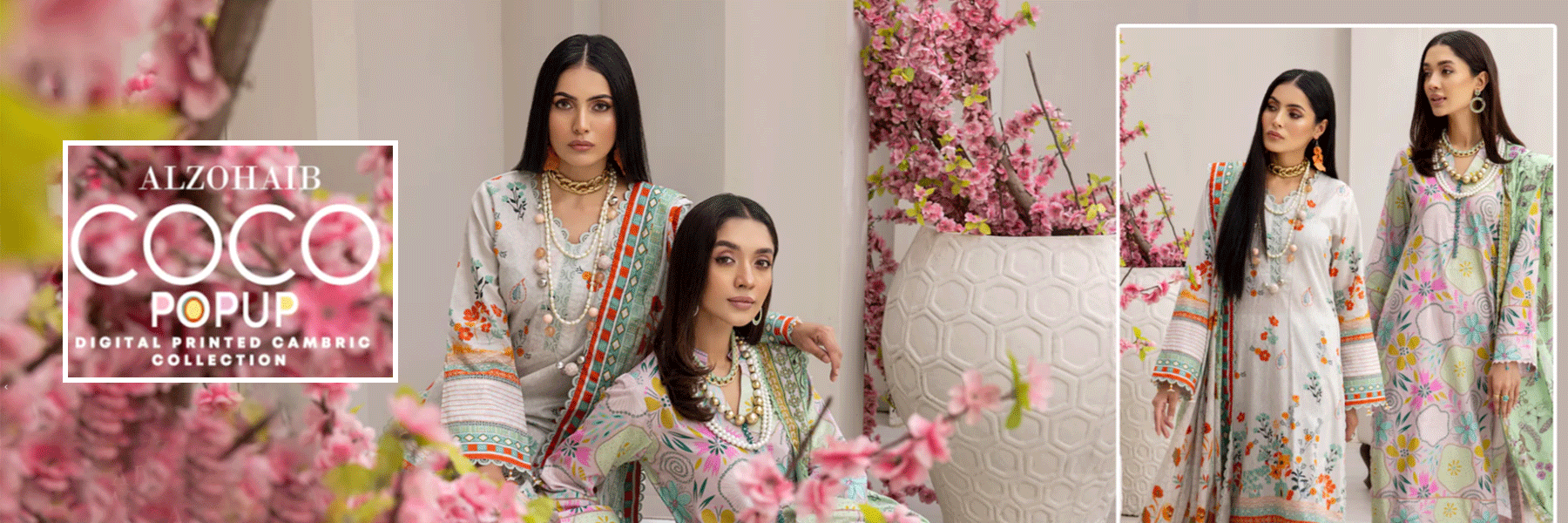 Alzohaib Coco Popup Digital Printed Cambric Collection 2023