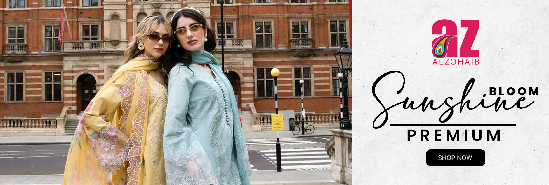 Sunshine Bloom By Alzohaib Premium Unstitched Edition 2026 Vol-02