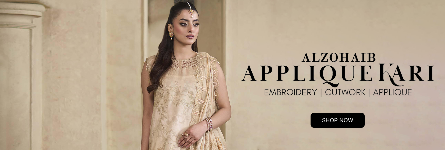 Applique Kari By Alzohaib Embroidered Cutwork Unstitched Collection 2026