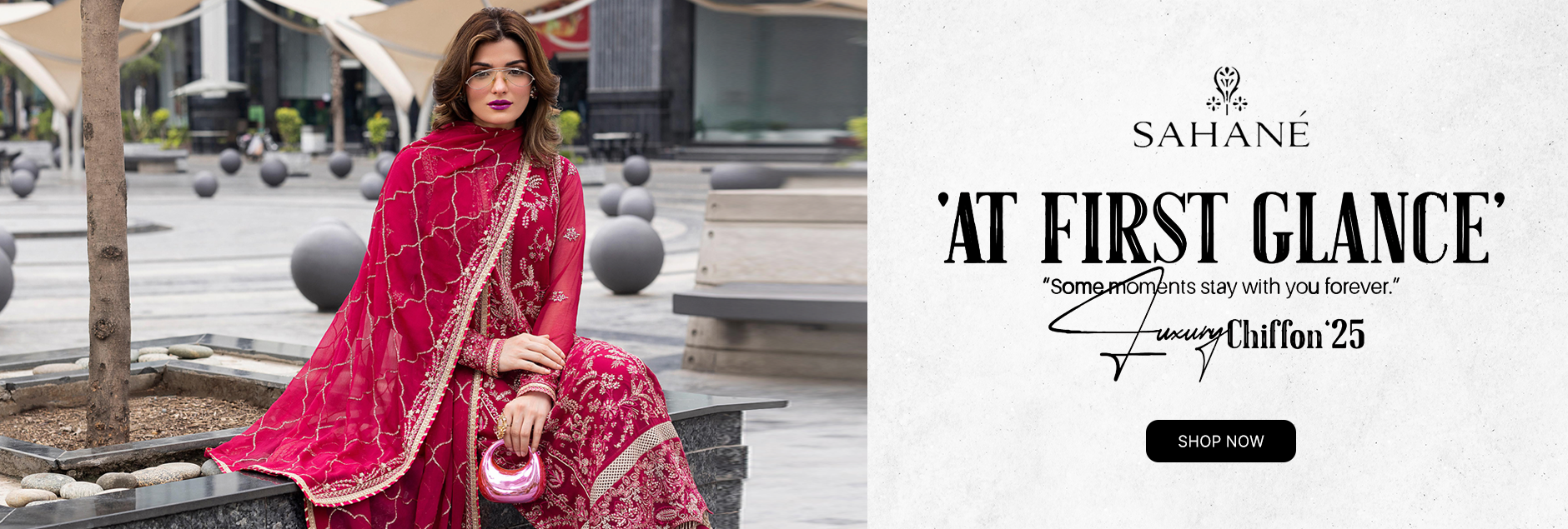 At First Glance By Sahane Luxury Chiffon Unstitched Collection 2025