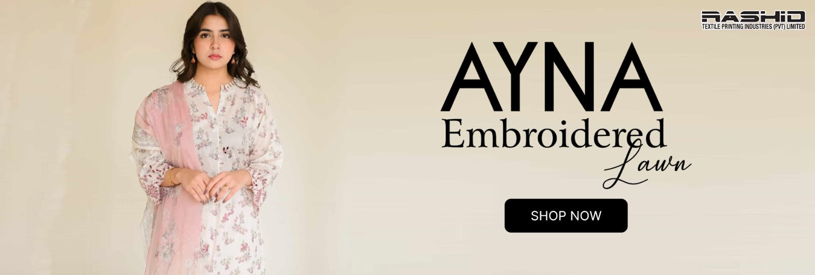 Ayna By Rashid Textile Embroidered Lawn Collection 2024