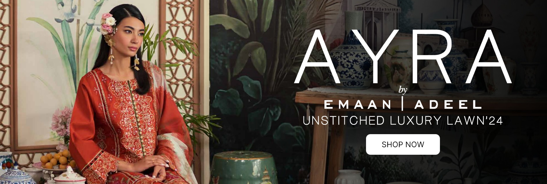 Ayra By Emaan Adeel Luxury Lawn Collection 2024
