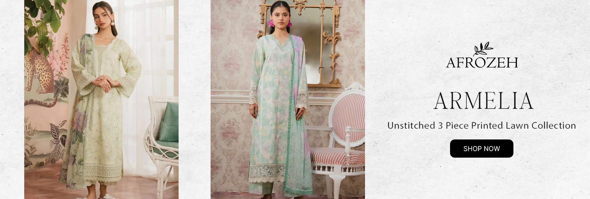 Ayzel By Afrozeh Armelia Printed & Embroidered Lawn Unstitched Collection 2025