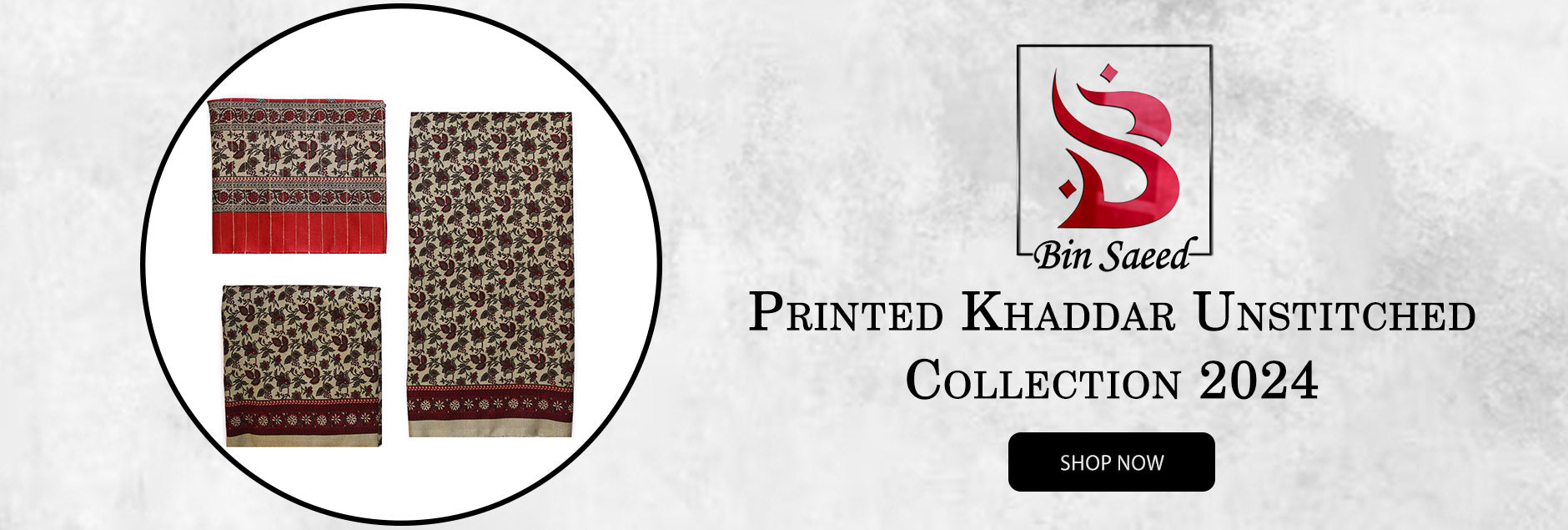 Bin Saeed Printed Khaddar Collection 2024
