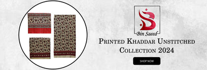 Bin Saeed Printed Khaddar Collection 2024