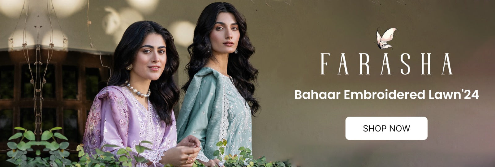 Bahaar By Farasha Embroidered Lawn Collection 2024