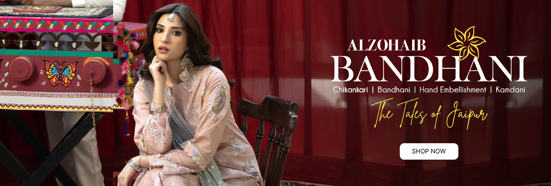 Bandhani By Al Zohaib Chikankari Collection 2026 - The Tales Of Jaipur