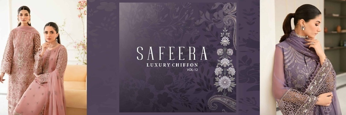 Safeera By Flossie Luxury Chiffon Collection 2023 Vol-12