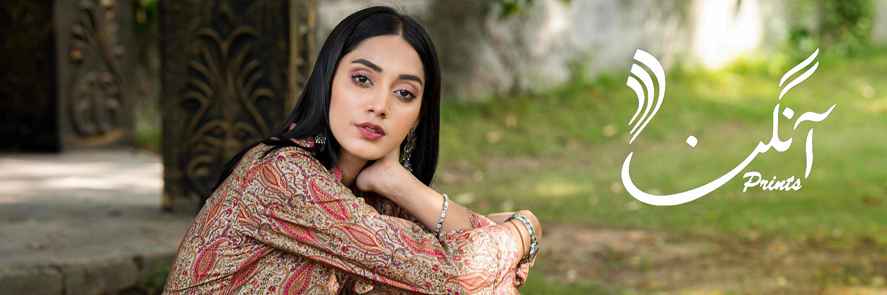 Aangan By Qalamkar Printed Linen Collection 2023 - Vol 1
