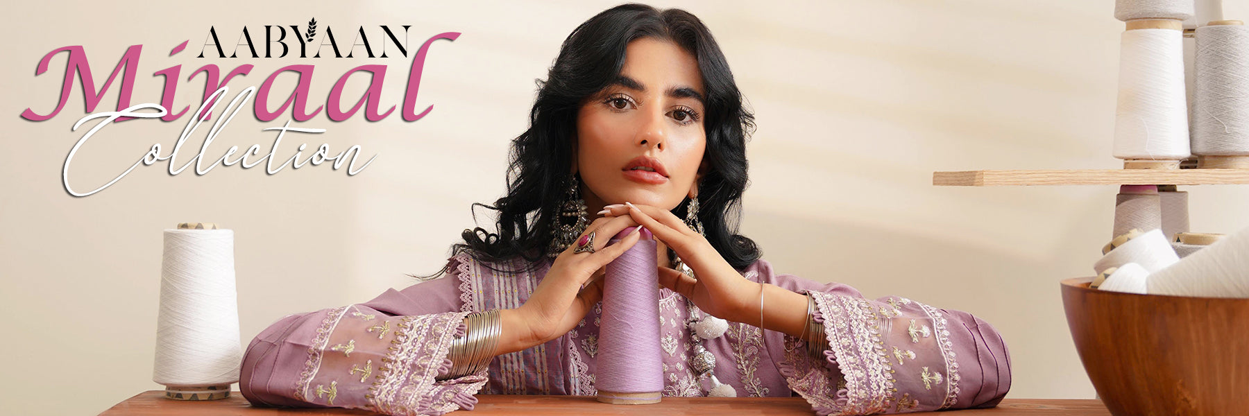 Miraal By Abyaan Embroidered Linen Collection 2023