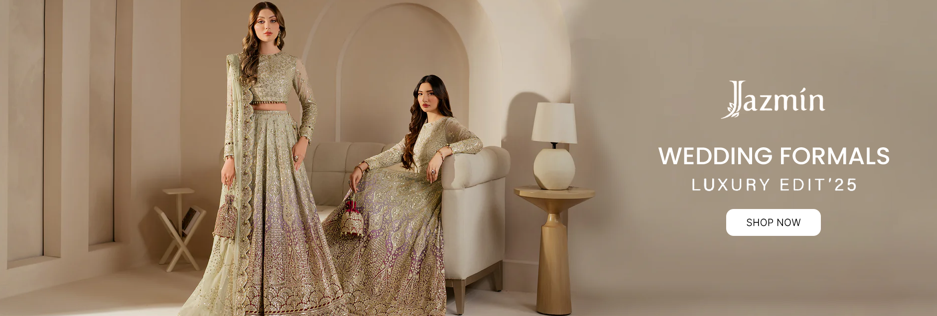 Jazmin Wedding Formals Unstitched Collection 2025