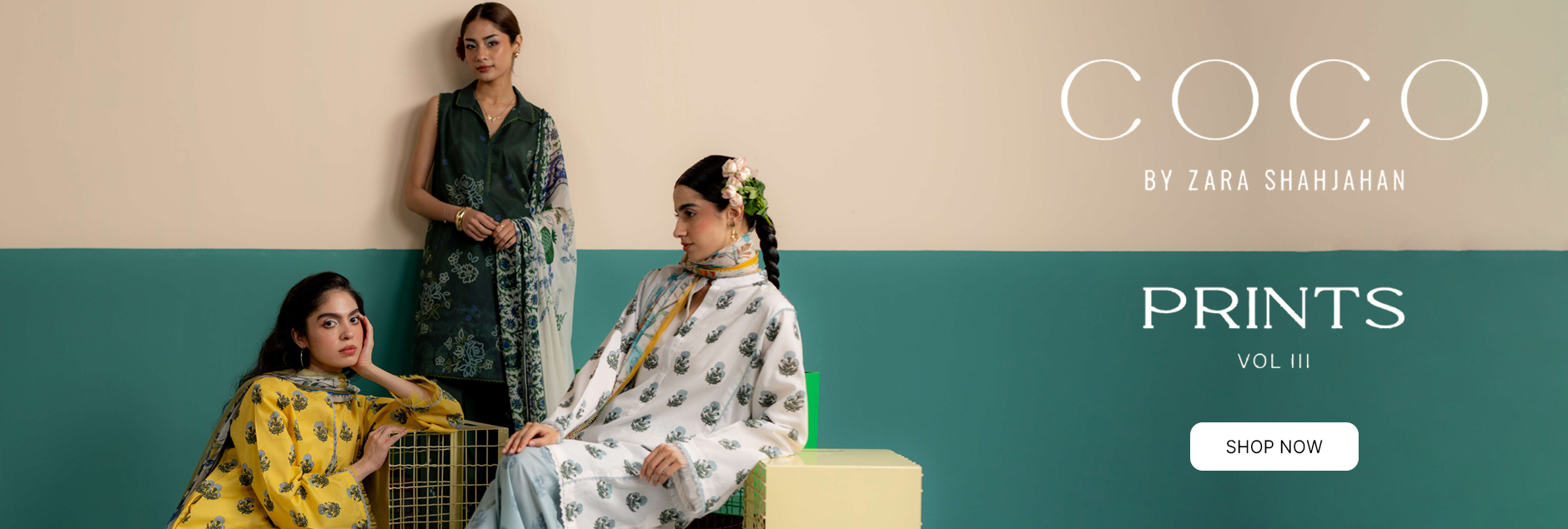 Coco Prints By Zara Shahjahan Unstitched Collection 2025 Vol-03