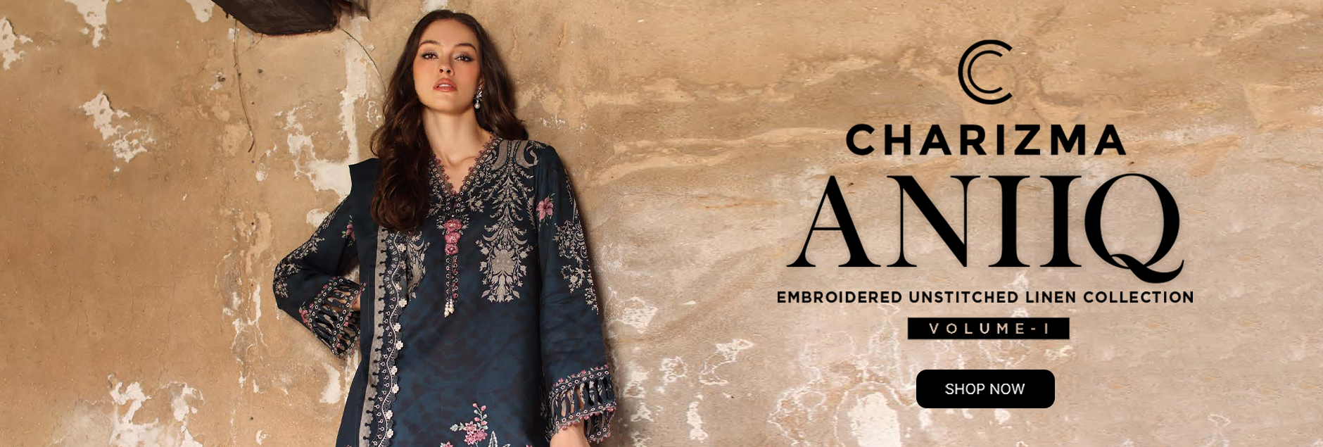 Aniiq By Charizma Embroidered Linen Unstitched Collection 2026 Vol-01