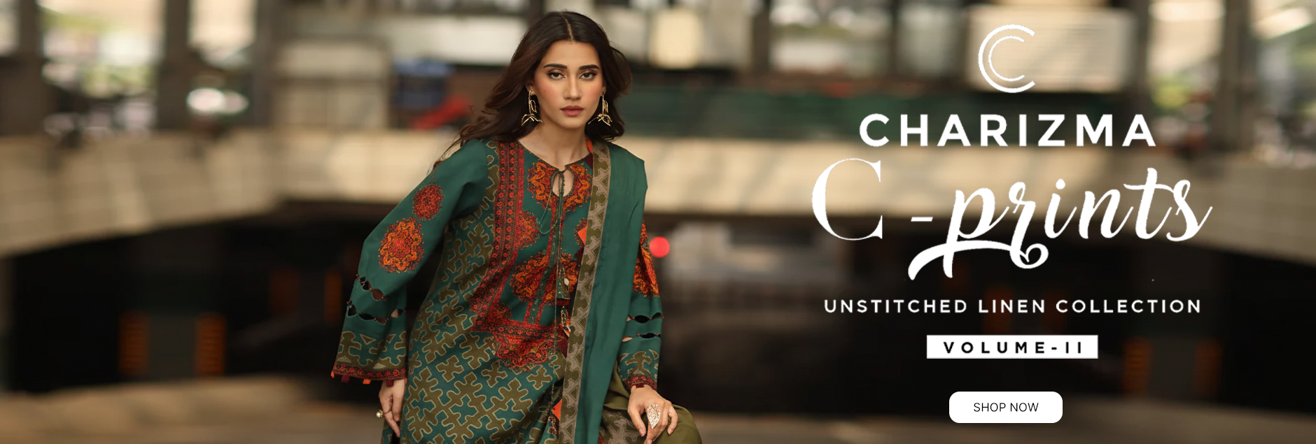 C-Prints By Charizma Linen Unstitched Collection 2025 Vol-02