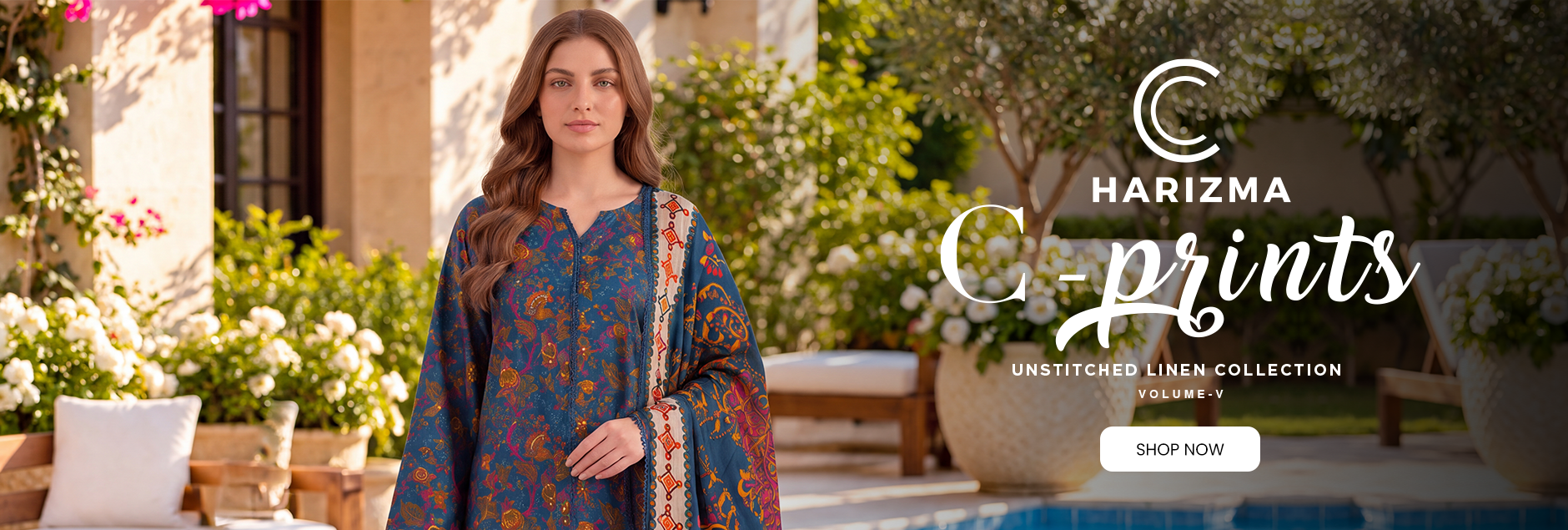 C-Prints By Charizma Linen Unstitched Collection 2026 Vol-05