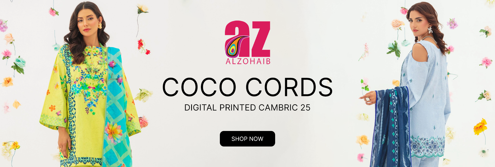 Coco Cords By Alzohaib Digital Printed Cambric Unstitched Collection 2025