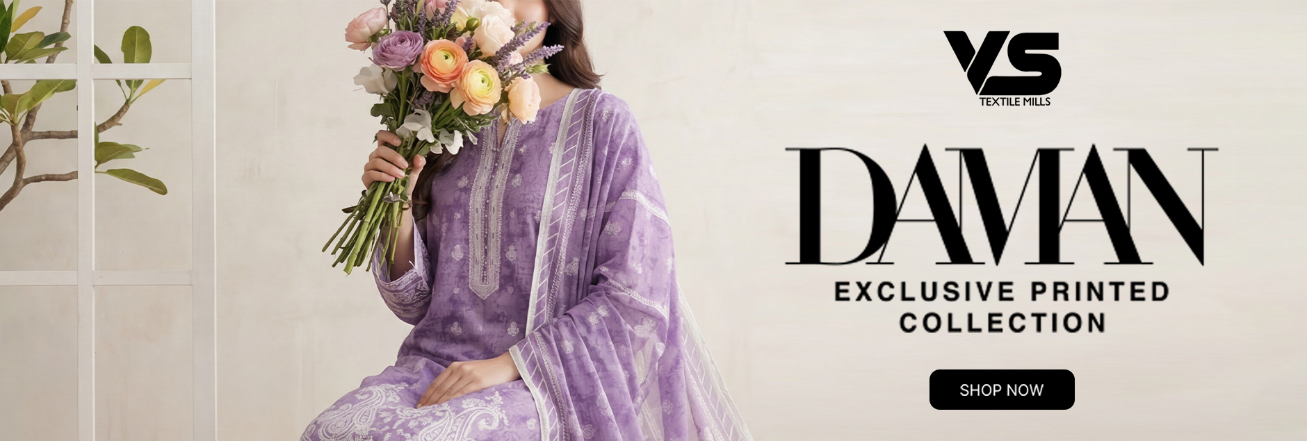 Daman By VS Textile Printed Lawn Unstitched Collection 2026 Vol-03
